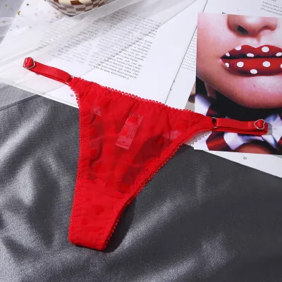 Women Fashion Sexy Printed Mesh Breathable Thong