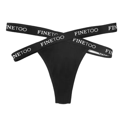 Women Fashion Sexy Cross Thread High Waisted Thong