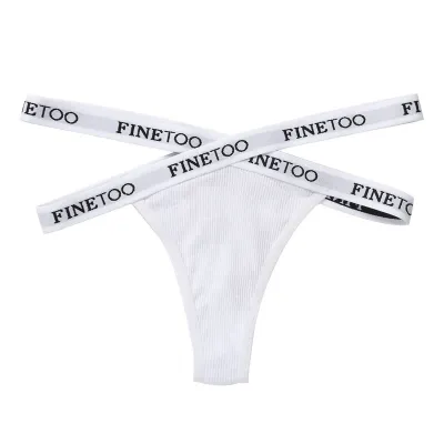 Women Fashion Sexy Cross Thread High Waisted Thong
