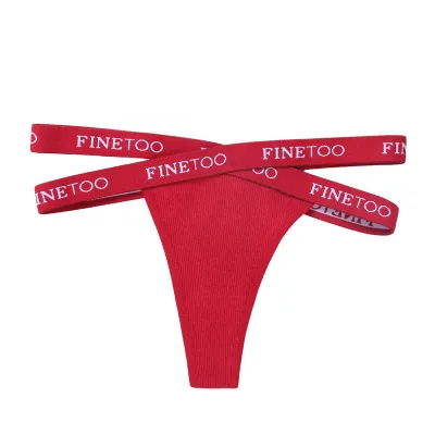 Women Fashion Sexy Cross Thread High Waisted Thong