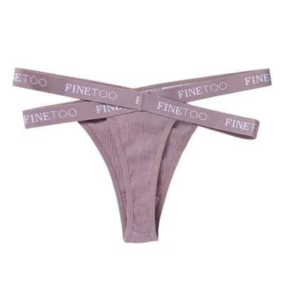 Women Fashion Sexy Cross Thread High Waisted Thong