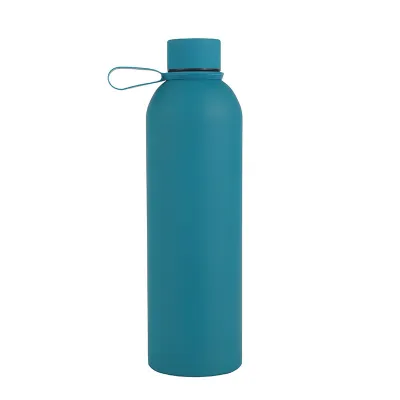 Fashion Rubber Paint Sports Double Layer Vacuum 304 Stainless Steel Cup