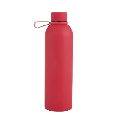 Fashion Rubber Paint Sports Double Layer Vacuum 304 Stainless Steel Cup