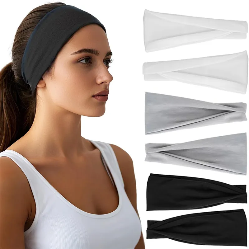 Women Fashion Solid Color Wide Edge Hair Band