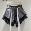 Brown Leather Skirt