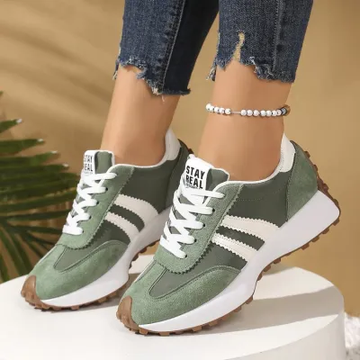 Women Fashion Casual Lifestyle Cross Strap Platform Sneakers
