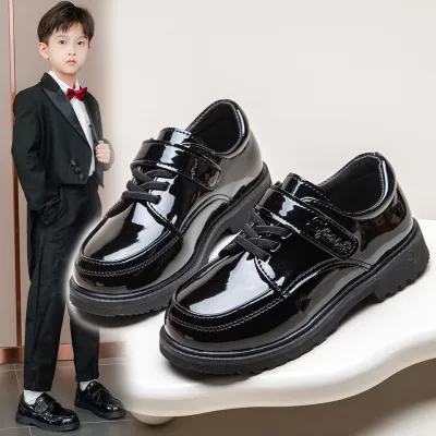 Kids Boys' Fashion Casual Soft-Soled Synthetic Leather Shoes