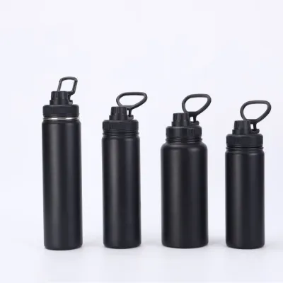 Fashion Simple Solid 304 Stainless Steel Outdoor Thermos Cup with Screw Cap 18-64Oz