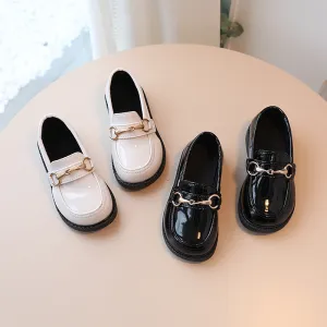Kids Boys And Girls Fashion Casual Spring Autumn PU Leather Low Top Shoes