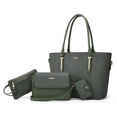 Women Fashion Casual Large Capacity Tote Bag Four-Piece Set