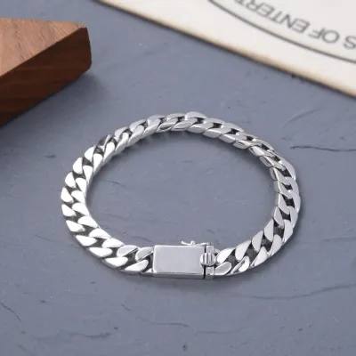 Men's Fashion Simple Cuban Chain Metal Bracelet