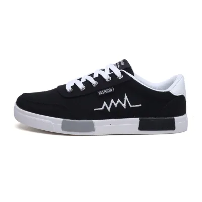 Men's Fashion Casual Summer Round-Toe Lace-Up Flat Non-Slip Canvas Sneakers