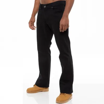 Men's Fashion Casual Mid-Waist Elastic Skinny Straight-Leg Denim Jeans
