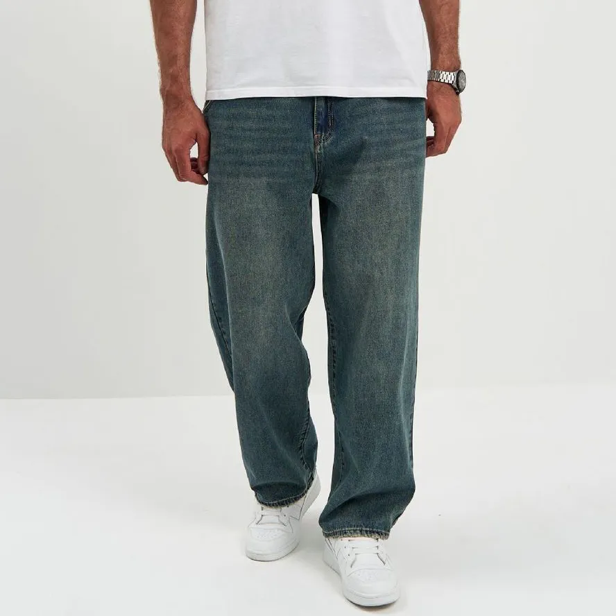 Men's Fashion Casual Summer Autumn Loose Straight Jeans
