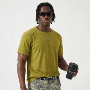 Men's Casual Quick-Dry Solid Color Short-Sleeve T-Shirt