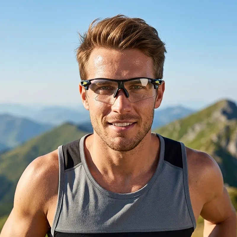 Fashion Casual Dazzling Color Film Reflective Outdoor Cycling Sunglasses