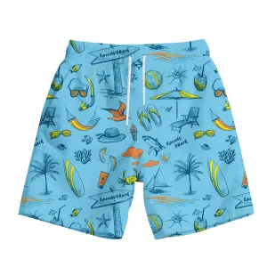 Men Fashion Casual Summer 3d Digital Print Quick Dry Breathable Shorts