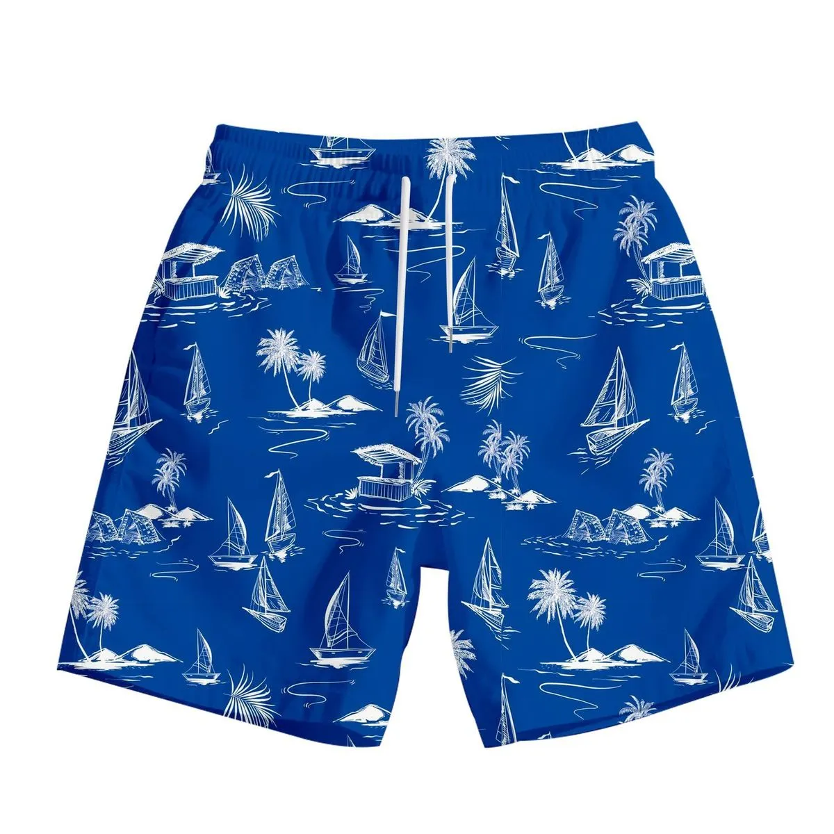 Men's Quick Dry 3D Digital Print Mesh Shorts Casual Summer Breathable