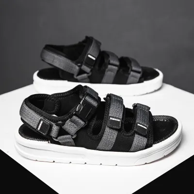 Men'S Fashion Casual Solid Color Non-Slip Breathable Beach Sandals