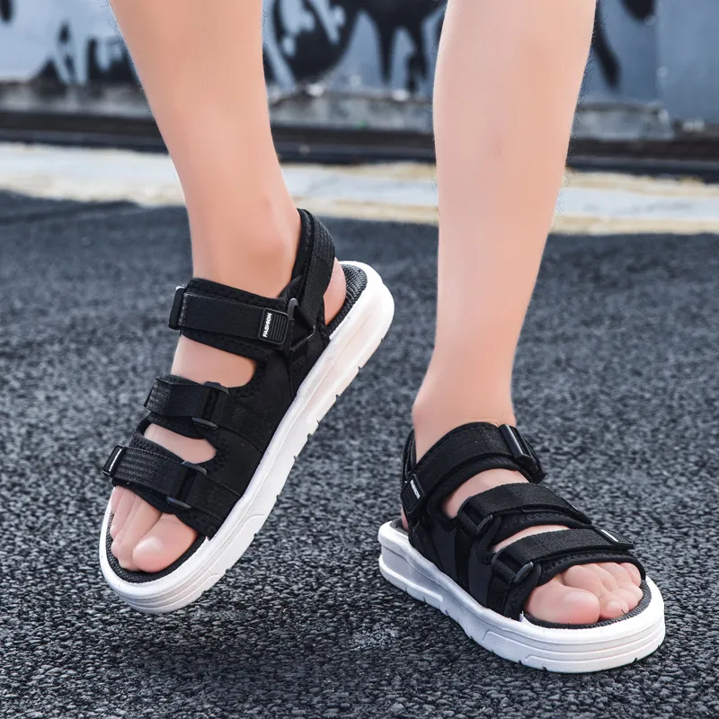 Men'S Fashion Casual Solid Color Non-Slip Breathable Beach Sandals