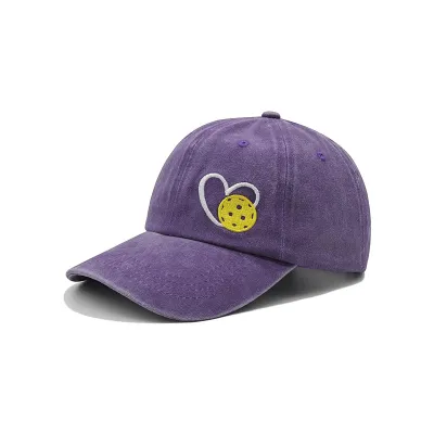 Fashion Casual Heart Shape Pick Ball Embroidered Baseball Cap
