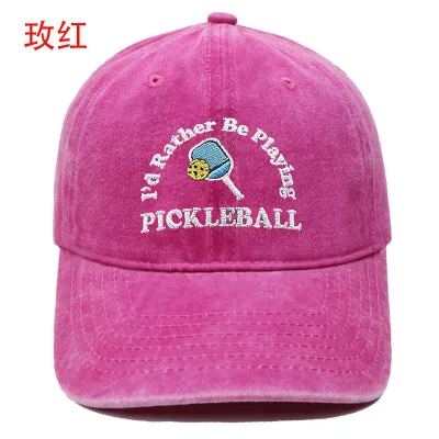 Fashion Casual Washed Peak Ball Embroidered Baseball Cap
