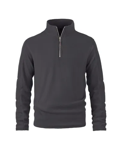 Men's Fashion Casual Autumn Winter Fleece Zipper Stand Collar Long-Sleeve Sweatshirt