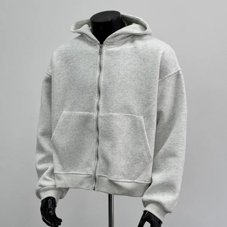 Men's Fashion Creative Spring Solid Color Backpack Design Long-Sleeve Hoodies