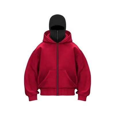 Men Fashion Casual Autumn Winter Solid Color Long-Sleeve Zipper Hoodies