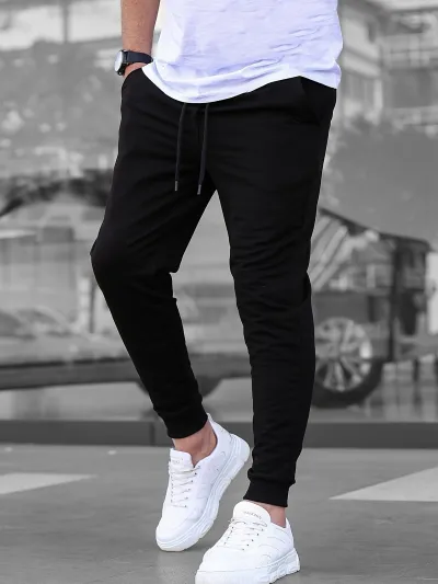 Men's Casual Solid Color Lightweight Breathable Pants Loose Fit Long