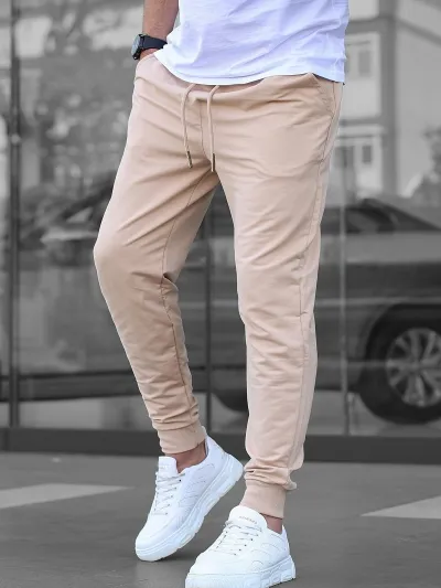 Men's Casual Solid Color Lightweight Breathable Pants Loose Fit Long