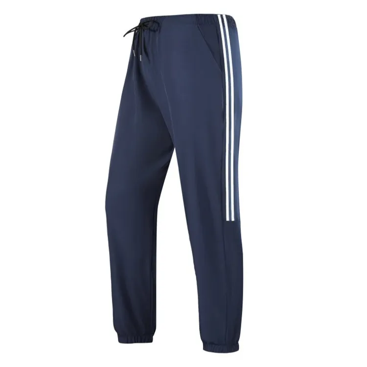 Men Fashion Casual Summer Ice Silk Breathable Quick-Dry Pants