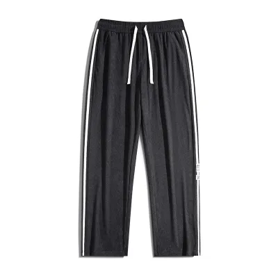 Men Fashion Casual Spring Straight Loose Pants