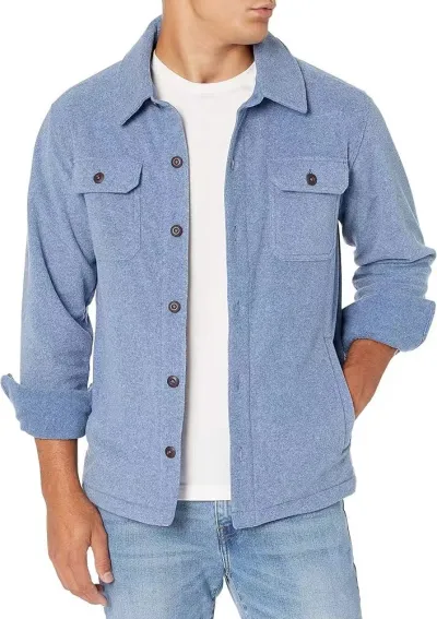 Men's Fashion Casual Solid Color Lapel Long Sleeve Button Multi-Pocket Jacket