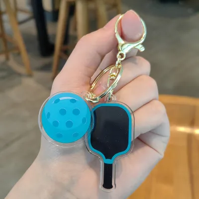 Fashion Fun Pickleball Paddle Keychain Jewelry Keychain