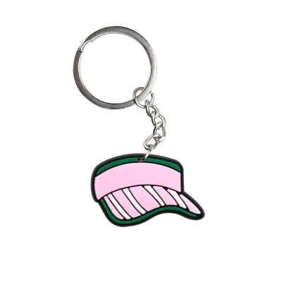 Fashion Creative Pickleball Pendant Keychain Soft Rubber PVC