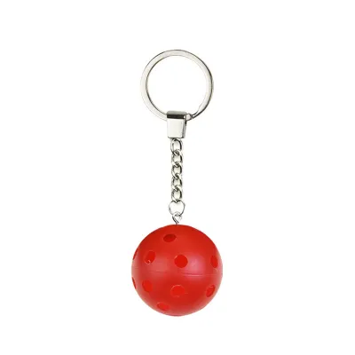 Fashion Simple Solid Color Pickleball Keychain Plastic Keychain