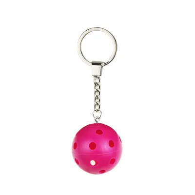 Fashion Simple Solid Color Pickleball Keychain Plastic Keychain