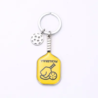 Fashion Creative Peak Ball Racket Zinc Alloy Key Chain