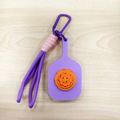 Fashion Creative Pickleball Pendant Keychain