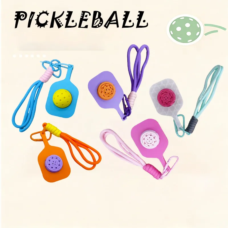 Fashion Creative Pickleball Pendant Keychain