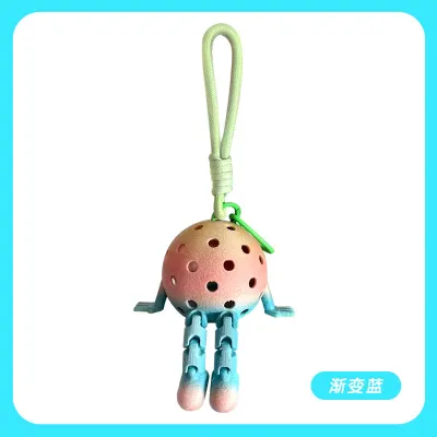 Fashion Cute Pickleball Pendant Keychain Degradable Materials