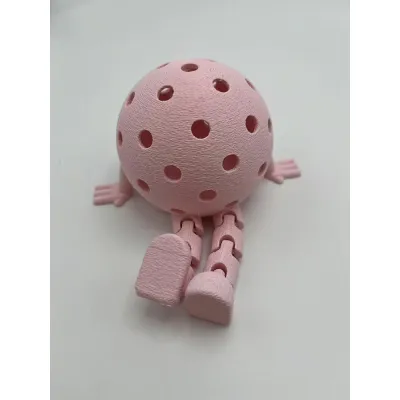 Fashion Cute Pickleball Pendant Keychain Degradable Materials
