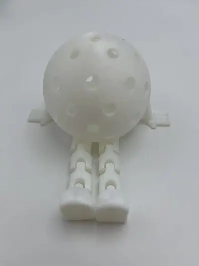 Fashion Cute Pickleball Pendant Keychain Degradable Materials