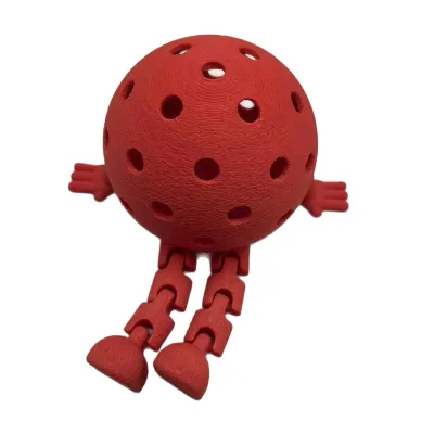 Fashion Cute Pickleball Pendant Keychain Degradable Materials