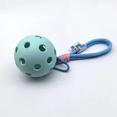Fashion Solid Color Pickleball Pendant Keychain TPE Zinc Alloy 40 Holes 26 Holes Mini Racket