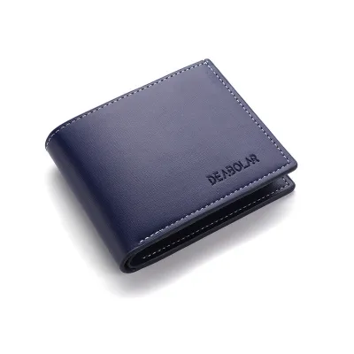 Men Fashion Casual Simple Two-Fold PU Wallet 20% Off