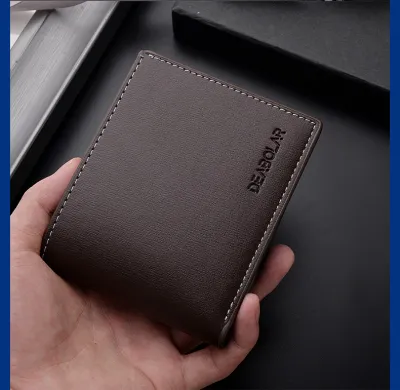 Men Fashion Casual Simple Two-Fold PU Wallet 20% Off