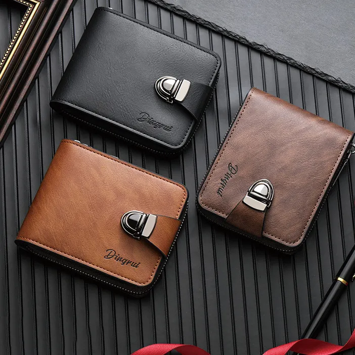 Men's Fashion Business Multi-Card Large Capacity PU Wallet