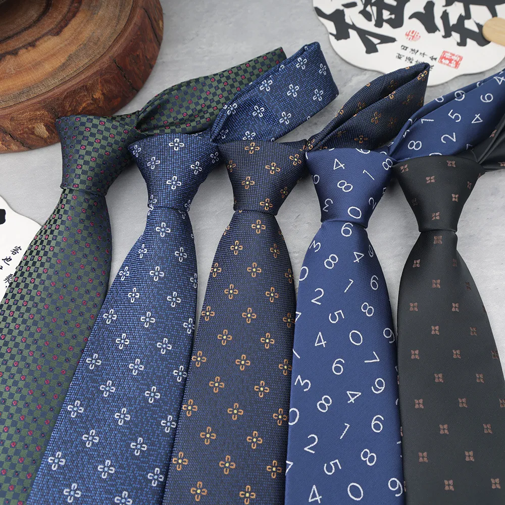 Men's Fashion Business Small Pattern 8cm Tie